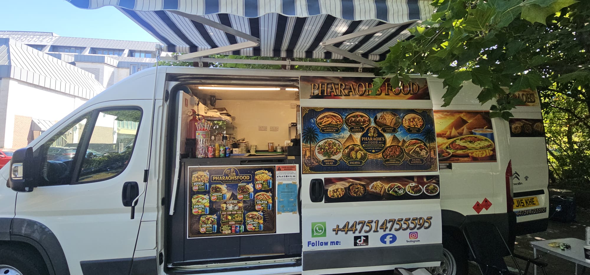 Pharaoh's Food van at the Maidstone pickup location